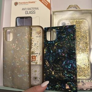 5 piece iPhone 11 phone case and screen protector bundle